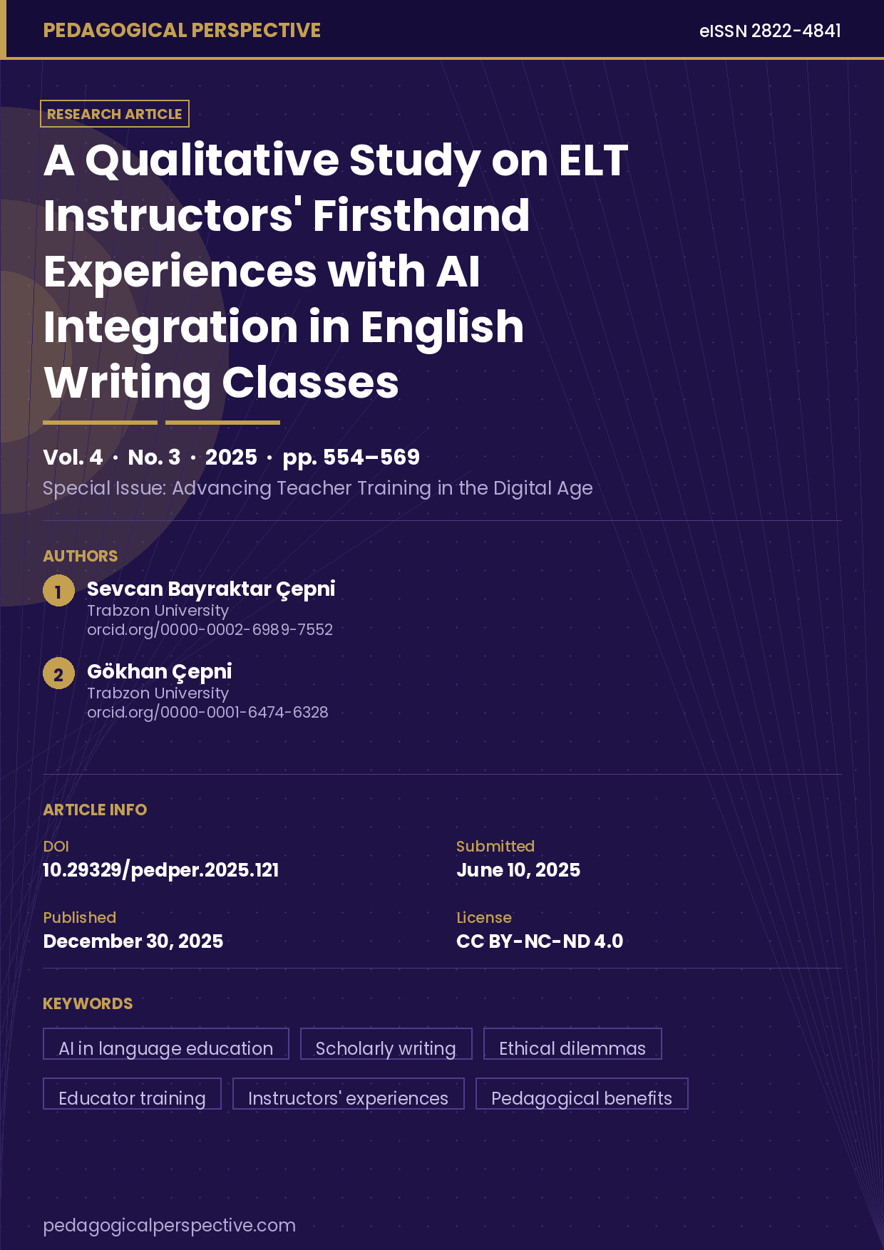 A qualitative study on ELT instructors’ firsthand experiences with AI integration in English writing classes